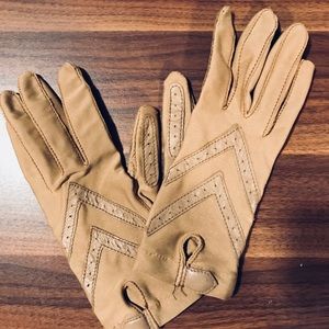Vintage -tone on tone- women’s riding gloves